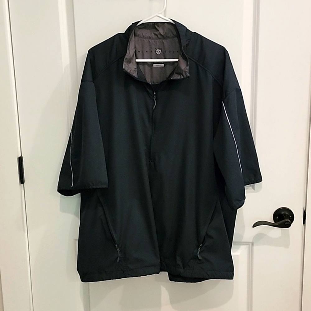 Mens XXL Nike Golf Jacket/Windbreaker Water Resistant Black, Like New